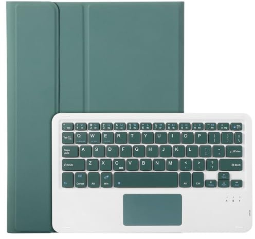 YSJX Funda de Teclado táctil Desmontable, Funda Protectora de Cuero con Tapa Compatible con Lenovo M10 3.ª generación de 10,1 Pulgadas TB-328FU(Dark Green)