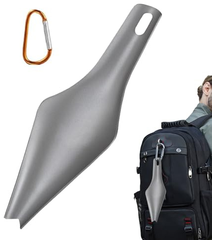 Camping - Mini-Schaufel aus Titan für Trekking | leichtes Werkzeug für Camping Garten Archäologie Amateur Strand