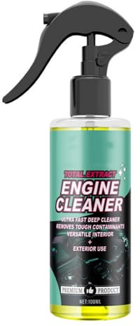 Nettoyant Moteur Spray,Dégraissant Surpuissant,100ml Spray Dégraissant Moteur,Nettoyant Moteur Essence,Outil Nettoyage Auto pour Lavage Compartiment Machine Pièces