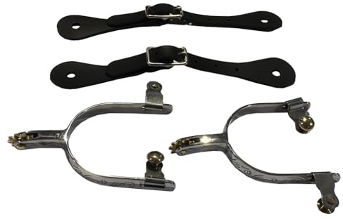 TUXCAXI Espuela de caballo profesional de acero inoxidable, estilo antiguo, estilo vaquero occidental. Increíble artesanía fina. El control mejora la capacidad de montar.