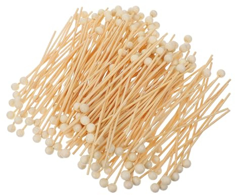 NUSITOU 200 Palitos de Madera con Bola para Dulces y Cake Pops, Palitos para Piruletas y Brochetas de Chuches, Multipropósito para Decoración de Postres y Reutilizable Varios estilos