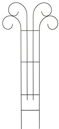Dehner Rankspalier V, ca. 100 x 50 cm, Metall/Kunststoff, schwarz