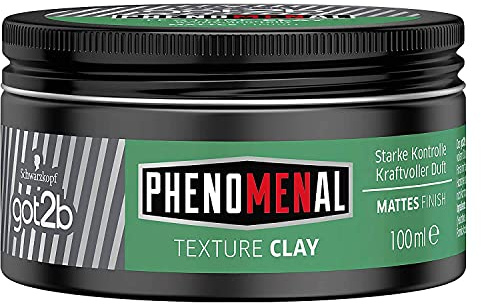 Schwarzkopf got2b phenomenal Mann O Mann Texture Clay, 4er Pack (4 x 100ml)