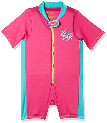Speedo Sea Squad Schwimmanzug, Unisex, Baby, Vegas Pink/Bali Blau, M