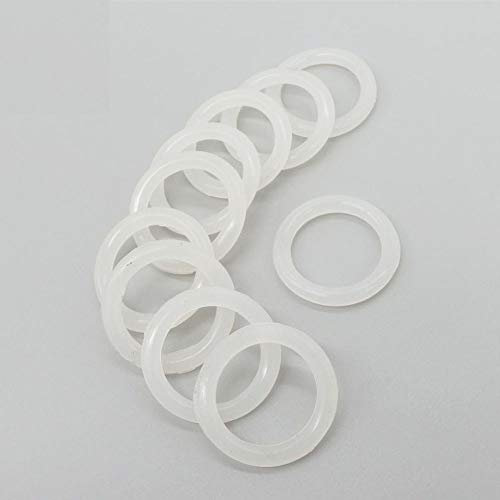 F-MINGNIAN-SPRING O-Ring-Dichtungsring aus Silikon, lebensmittelecht, 5 mm dick, 45/48/50/52/55/58/60/62/65/68/70 mm O-Ringe (Farbe: 68 x 58 x 5 mm, Größe: 20 Stück)
