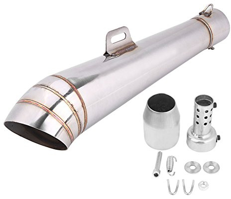 beverly 350 colletore + 51mm/2in Stainless Steel Motorcycle Universal Exhaust Tail Pipe Muffler Tailpipe Tip 51mm Muffler Universal Motorcycle Exhaust