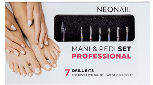 NEONAIL fräsbits-set, professionellt för nagelfräsar