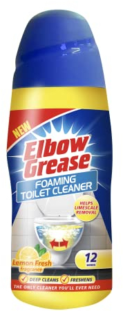 Elbow Grease Foaming Toilet Cleaner, Deep Cleaning Action, Lemon Fresh Fragrance, 500 G
