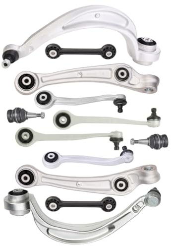 RIDEX 772S0361 Querlenker-Reparatursatz Vorne mit Koppelstange mit Trag-/Führungsgelenk für AUDI A4 Avant (8K5, B8)