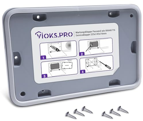 Viоks.pro Wartungsklappe Ersatz für Bosch 00646776, Serviceklappe Bosch Wärmepumpentrockner Siemens Trockner Wartungsklappe Bosch Trockner Serie 6
