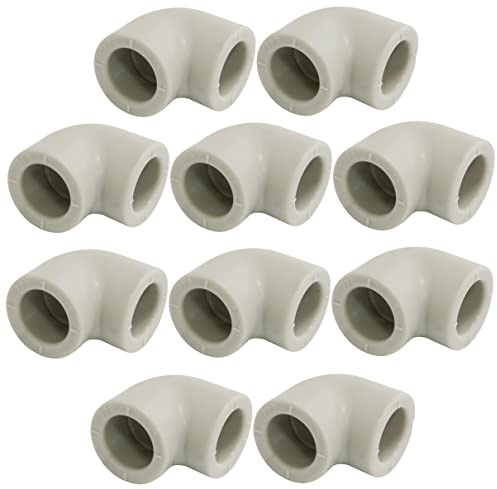 AERZETIX - C66863-10er-Set 90°-Winkel/bogen mit innengewinde aus PPR/polypropylen/ Ø20 mm PN25 zum schweißen - sanitär-heizung arbeiten installation trinkwasser versorgung fitting schlauch