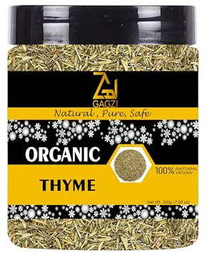 GAGZI All Natural Organic Spices Thyme 200 Gram | Vegan, Gluten Free, Plant Based (Packing May Be Vary) Pack Of 1