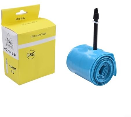 Ultraleichter Fahrradschlauch aus TPU, 26/27,5/29 x 1,95–2,8 C, französisches Ventil, 45 mm, Mountainbikes, Kies, TPU-Reifen, 45 mm, französisches Ventilrohr-Ersatz (27,5 x 2,0–2,8 C)