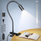 Glocusent Reading Light: Eye-Caring Clip On Reading Light for Bed, 10-Level Brightness Reading Lamp (20-180LM), Flexible Gooseneck Bedside Light, Sturdy Clamp Light for Desk, Headboard & Bedroom