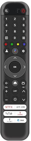 RC833 GUB1 Télécommande Vocale Remplacée Convient pour TCL LED LCD TV 43V6B 50V6B 55V6B 65V6B 75V6B 85V6B 85T7B 85V7A 75C641 75C845 98P745 50C805 50C745 65C745 43C643 50C645 50QM8B 55C641 55C643