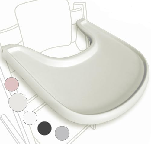 Hochstuhl-Tisch kompatibel mit Stokke Tripp Trapp Stuhl - MattMilchige – nicht geeignet für Saugplatten – Essbrett passend für Stokke Tripp Trapp – BPA-frei