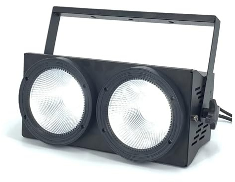 OUHFCASN Luce da palco per DJ, Led Blinder Light 4 Eyes 4x100w 400W LED RGBWA UV 6in1 Bianco caldo 200W COB Par Dj Strobo DMX 512 Wash Beam Illuminazione da palco Uplight per Eventi(RGBWA UV 6in1)