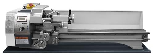 Furvveerr Tornio per Metallo 220MMx750MM 1200W Tornio Metallo,Metallo Ingranaggio,Motore Spazzolato,Velocità Variabile 0-3000 Giri/min,Tornio per Metalli per Filettatura/Tornitura/Foratura