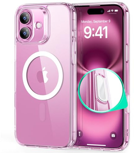 ESR für iPhone 16 Hülle mit Kamerasteuerung Capture Button, Kompatibel mit Magsafe, Handyhülle für iPhone 16 Case, Anti-Vergilbung, Zertifizierter Militärschutz Starke Stoßfest, Klar