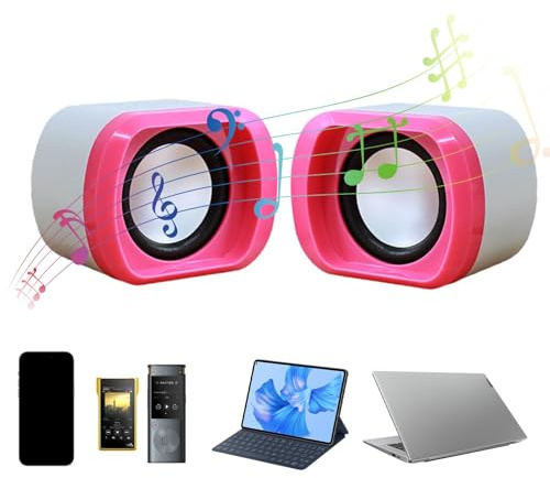 Altoparlante stereo alimentato tramite USB, altoparlanti per computer per desktop | Altoparlante multimediale portatile Altoparlante per computer - Altoparlante USB con versatilità multimediale con qu