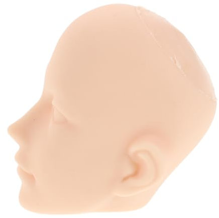 Toyvian Puppenkopf verkleiden Matte Zahnbürste Make-up-Pinsel Reitmaske Wechselkopf für Puppen Make-up Übungskopf Zubehör für Puppenherstellung Leiter der Make-up-Praxis Plastik