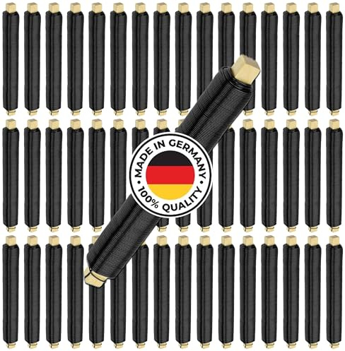 Weichgeglühter PREMIUM Blumendraht Made in Germany Ø0,65mmx38m je Stück | Äußerst biegsam, stabil & flexibel als Bindedraht, Wickeldraht, Pflanzendraht, Pflanzenhilfe (Blau geglüht, 50 Stk.)