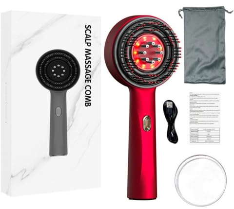 Hanna 3in1 Kopfhaut Massagebürste Elektrisches Kopfmassagegerät 3-in-1 mit Kopfhautmassagebürste und Haarölapplikator, 3 Massage-Modi für Kopfhautpflege, Entspannung und Wellness