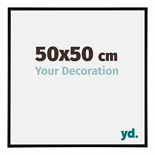 yd. Puzzlerahmen 50x50 Schwarz Matt - Aluminium rahmen Kent
