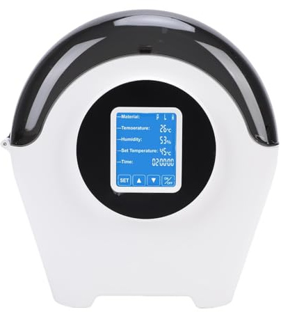 Hyuduo Secador de Filamento para Impresoras 3D, Deshidratador de 100 W con Temperatura y Humedad Ajustables, Pantalla Táctil Grande, para Filamentos de 1,75 Mm y 2,85 Mm (Enchufe europeo 100 240V)