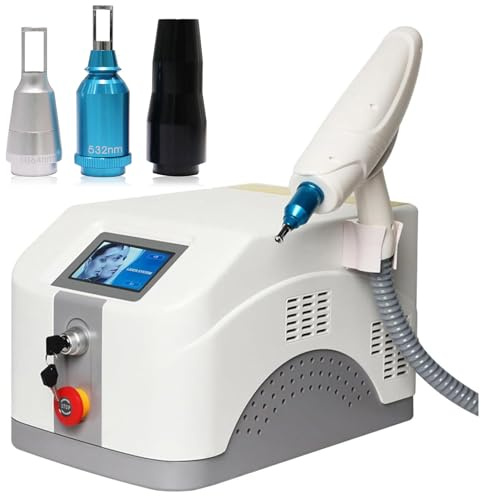 Switched Nd Yag laser hårborttagningsmaskin för tatueringsborttagning, ögonbrynspigmentborttagning, rynkor, kolsvart handled, 1064nm och 532nm Q 3-Probes