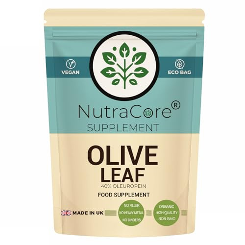 Olive Leaf 5500mg 90 Vegan Capsules 40% Oleuropein UK Made Extract
