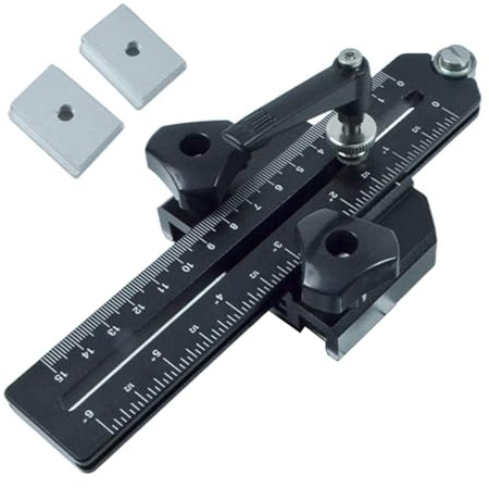 Precisions Holzbearbeitungs Klemmwerkzeug, verstellbare Spannvorrichtungen für dünne Streifen von 2–5/8 Zoll bis 8 Zoll für Oberfräsen, Tischsägen Kompatibilität, verschiebbare Tischsägenklemme für