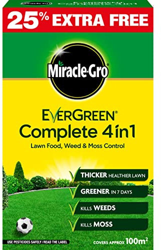 Scotts Miracle-Gro EverGreen Complete Lawn Food, Weed and Moss Killer (100 sq m)