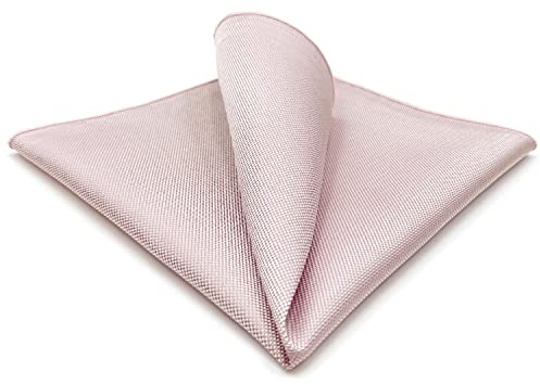 S&W SHLAX&WING Pañuelo de Bolsillo Rosa Sólido para Hombres Boda Pañuelo, Rosa