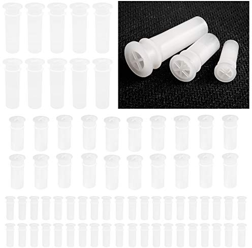 70stk Quietscher zum Einnähen Haustier Baby Spielzeug Bälle Ersatz BB Quietscher Reed Noise Maker Geräuschhersteller Schuhe Pfeife Einsätze, für Hundespielzeug Reparatur DIY (15, 20, 30 mm)