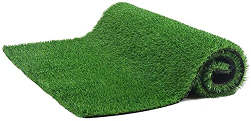 Tapis de gazon artificiel vert de 2 m x 1 m, gazon synthétique pour intérieur ou extérieur, jardin, terrasse, pelouse