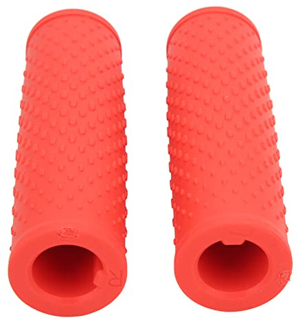 Alomejor Empuñaduras para Manillar de Bicicleta, Empuñaduras para Manillar de Patinete Eléctrico, Cubierta para Manillar de Patinete, Accesorios para Patinete M365 Pro(Rojo)
