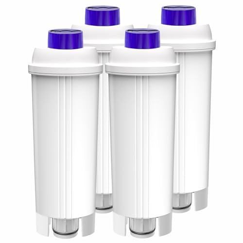Wasserfilter Kompatibel mit Delonghi Kaffeemaschinen und Espressomaschinen, Filter für Delonghi DLSC002 Wasserfilter Kompatibel mit De'Longhi ECAM, ETAM, EC, BC Serie (4 Stück)