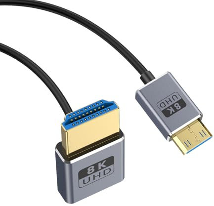 BAHJKASD Cavo coassiale HDTV 8K HDTV 2.1 ad alta velocità 48 Gbps Φ2 5 Mm 8K a 60Hz per videocamera