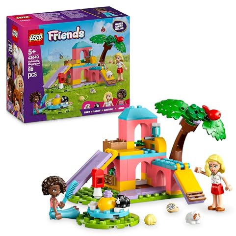 LEGO Friends L’aire de Jeux des Cochons d’Inde - Jeu de Construction avec 2 Mini-Poupées, 2 Figurines d'Animaux & Accessoires pour Mascottes - Cadeau d'Anniversaire Original pour Fille dès 5 ans 42640
