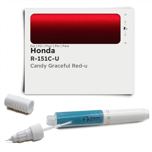 Genuine Colors Pennarello a vernice CANDY GRACEFUL RED-U R-151C-U, compatibile con Honda rossa