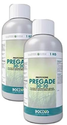Bottos PREGADE, Concime Fertilizzante Liquido, Attiva Autodifesa da malattie fungine,Ideale per Giardini e Campi Sportivi, Sistema di Protezione Ecologico, Dosaggio 15/20 gr per 100 mq, 1Kg (2)