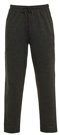 Beach Stone® Pantalones de chándal para hombre, informales, de forro polar, parte inferior abierta, bolsillos con cremallera, dobladillo abierto, pantalones deportivos clásicos, tallas S-5XL