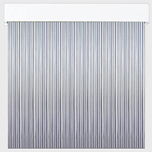 Tenda a strisce in PVC per esterni | Taglio su misura | Anti insetti | Pertoni TENDE (trasparente, altezza 230 x 90 cm (larghezza)