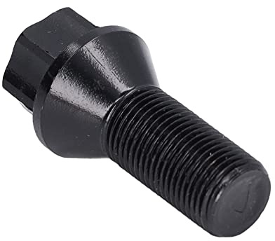 Acouto Jeu de Goujons D'écrou de Boulon de Roue Noir M14x1,25 pour Q3, Série 1 2 3 5 7 X1 X3 X5 X6, en Acier forgé à Froid, Longueur de 1,93 Pouces, adapté à la Réparation de Pneus