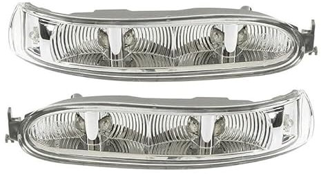 Luz de Señalización Par Luces LED Señal Giro Izquierda Y Derecha para Espejo Lateral Coche para Benz W209 CLK 2002-2009