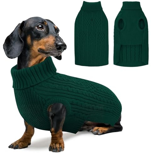SUNFURA XS Dog Sweater, Puppy Sweaters Pullover for Small Dogs