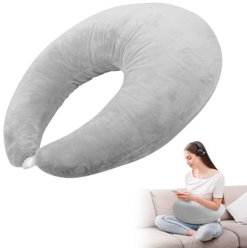 LOMUG Coussin Ergonomique Crealis, Coussin de Soutien au Crochet, Coussin de Soutien, Coussin de Jeu Ergonomique, Léger et Portable, Soulage Les Tensions (Gris)