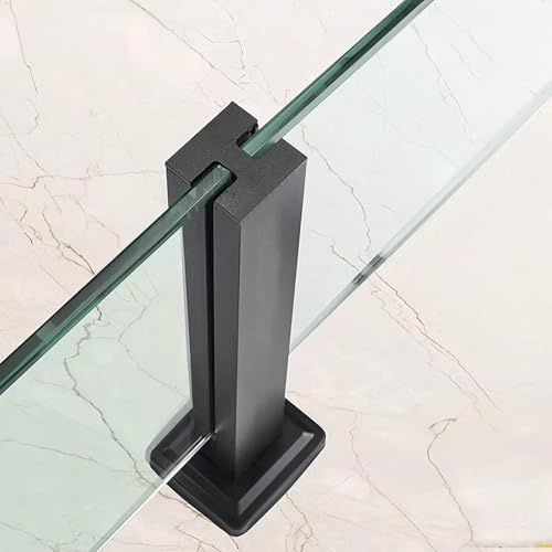 Pinces de balustrade en verre de 10 mm pour intérieur/extérieur, escaliers, terrasses, balcons, garde-corps en verre trempé sans cadre, solution de garde-corps de 120 cm