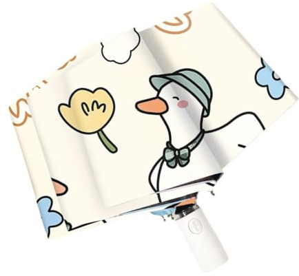 MZYFDC Parapluie automatique léger à 3 niveaux, parapluie entièrement et étanche, mini parasol pliable for enfants de l'école primaire Pour Transport Hommes, Femmes